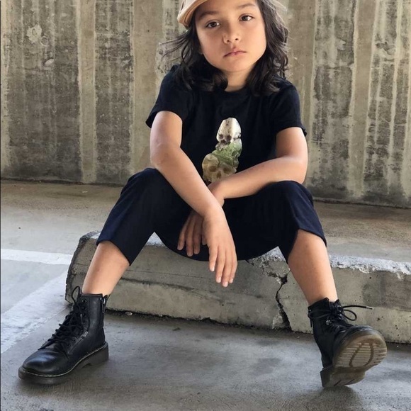 Doc martens JUNIOR 1460 LEATHER LACE UP BOOTS kids 1 - Picture 5 of 10